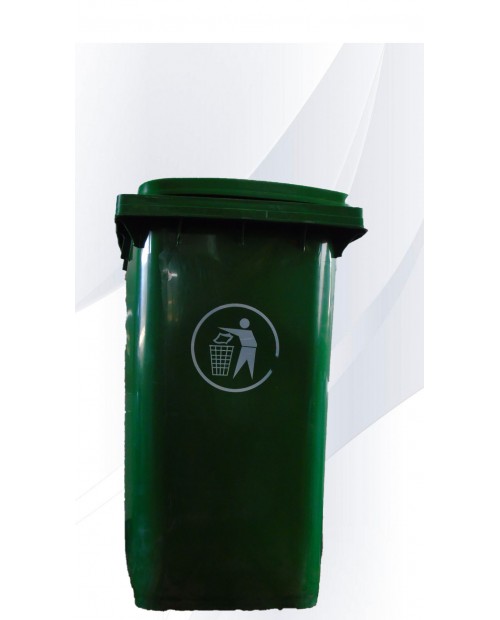 Contenedor HDPE Verde 240 LTS